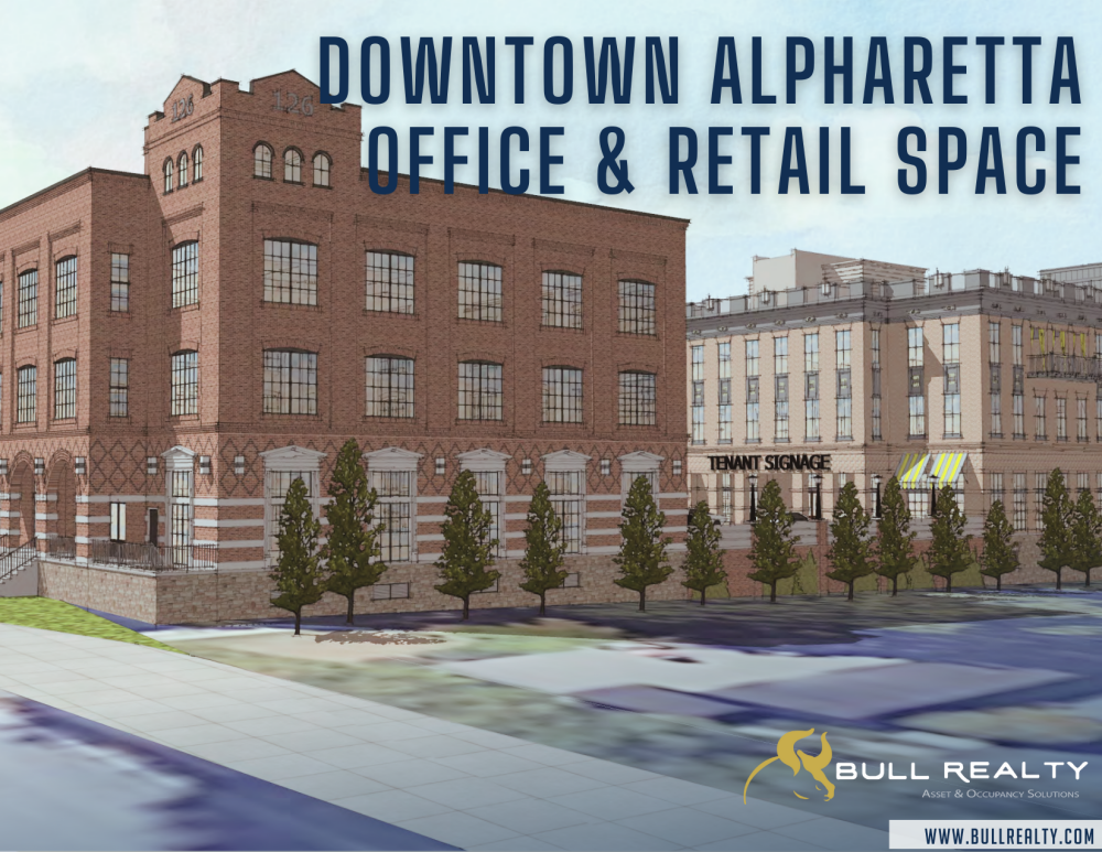 Downtown Alpharetta Office & Retail Space | Preleasing | ±4,000-32,000 SF