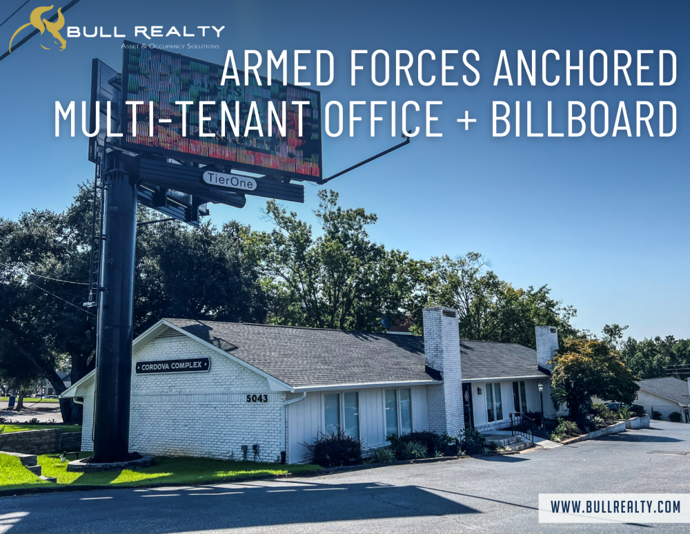 Armed Forces Anchored Multi-Tenant Office + Billboard | 7.5% Cap Rate