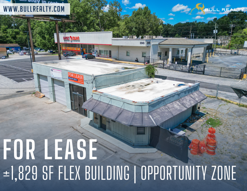 ±1,829 SF Flex Building | Opportunity Zone | For Lease