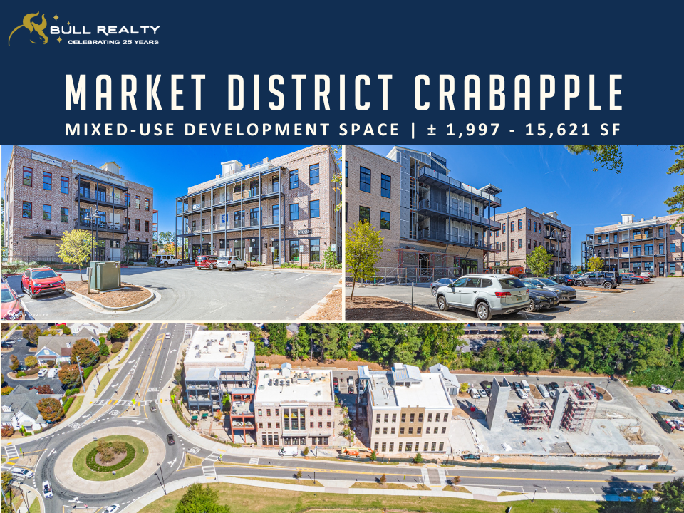 Market District Crabapple | Mixed-Use Development Space | ± 1,997 - 15,621 SF