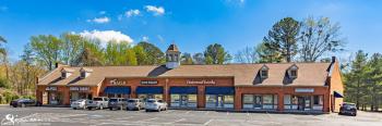 Brick Building and parking lot